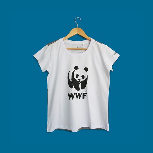 Camiseta Panda WWF - Gola Olimpica - Baby Look