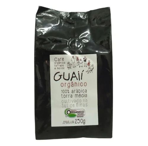 Café Guaií Orgânico 250g Torrado E Moído 100% Arábico