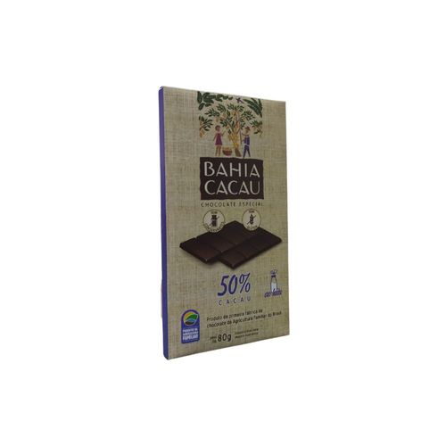 Barra De Chocolate Especial 50% - Bahia Cacau - 80g