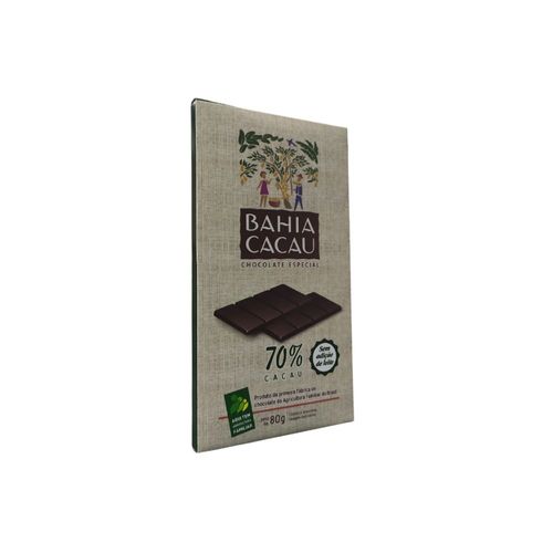 Barra De Chocolate Especial 70% - Bahia Cacau - 80g