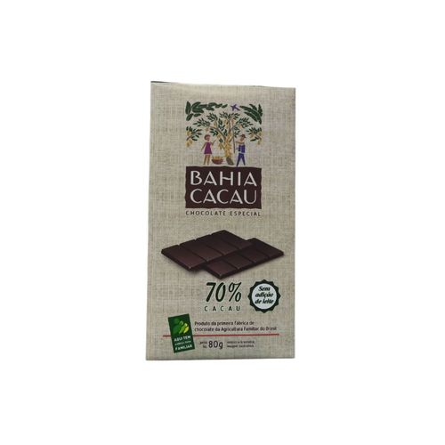 Barra De Chocolate Especial 70% - Bahia Cacau - 80g