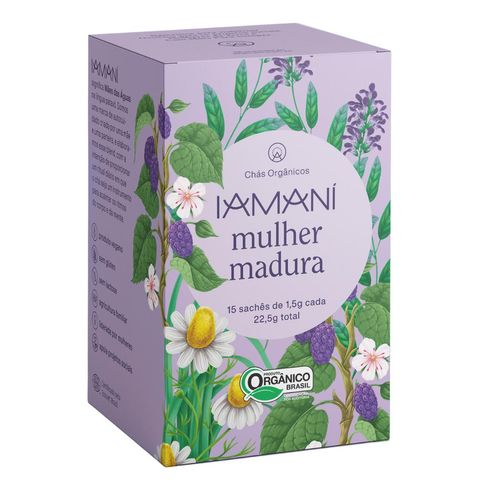 Chá Orgânico Mulher Madura Iamaní Menopausa Amora 15 sachês